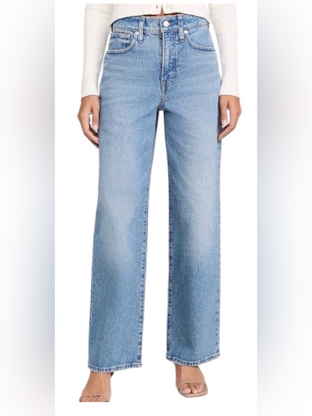 Madewell The Perfect Vintage Wide-Leg Jeans size  27 High Waist Rise